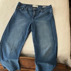 Anne Klein Women's Straight Leg Blue Jeans